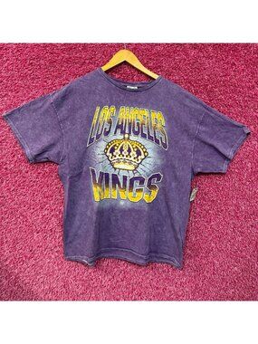 Los Angeles Kings Throwback Team Logo NHL T-shirt Size 2XL